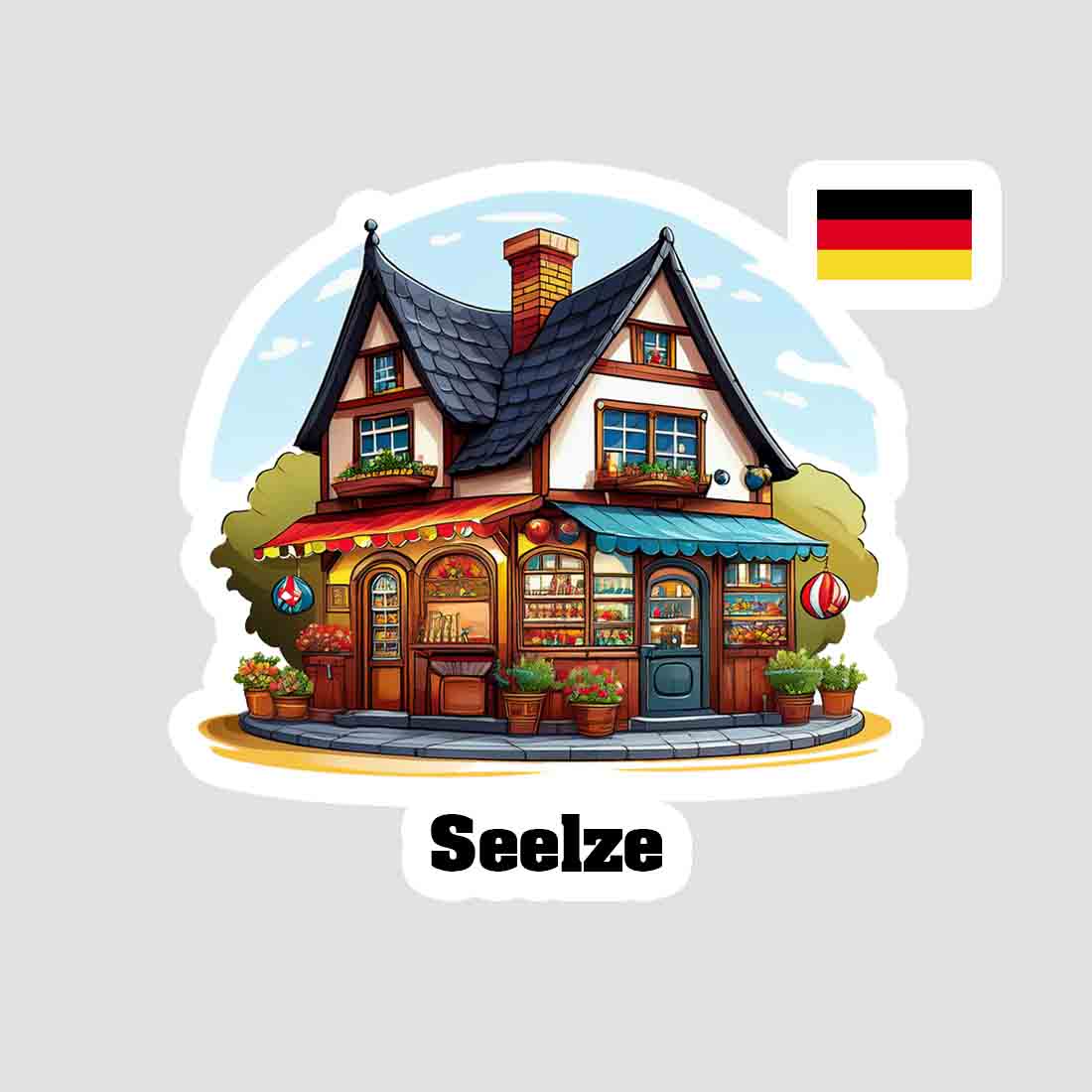 Seelze Home Town Office Shop Germany Sticker