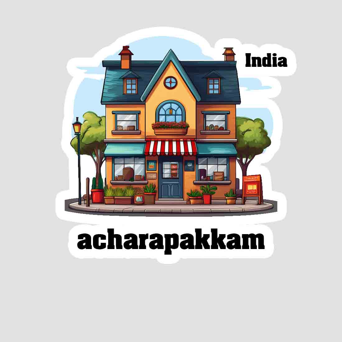 Acharapakkam Sticker & Magnet | Home Town Souvenirs
