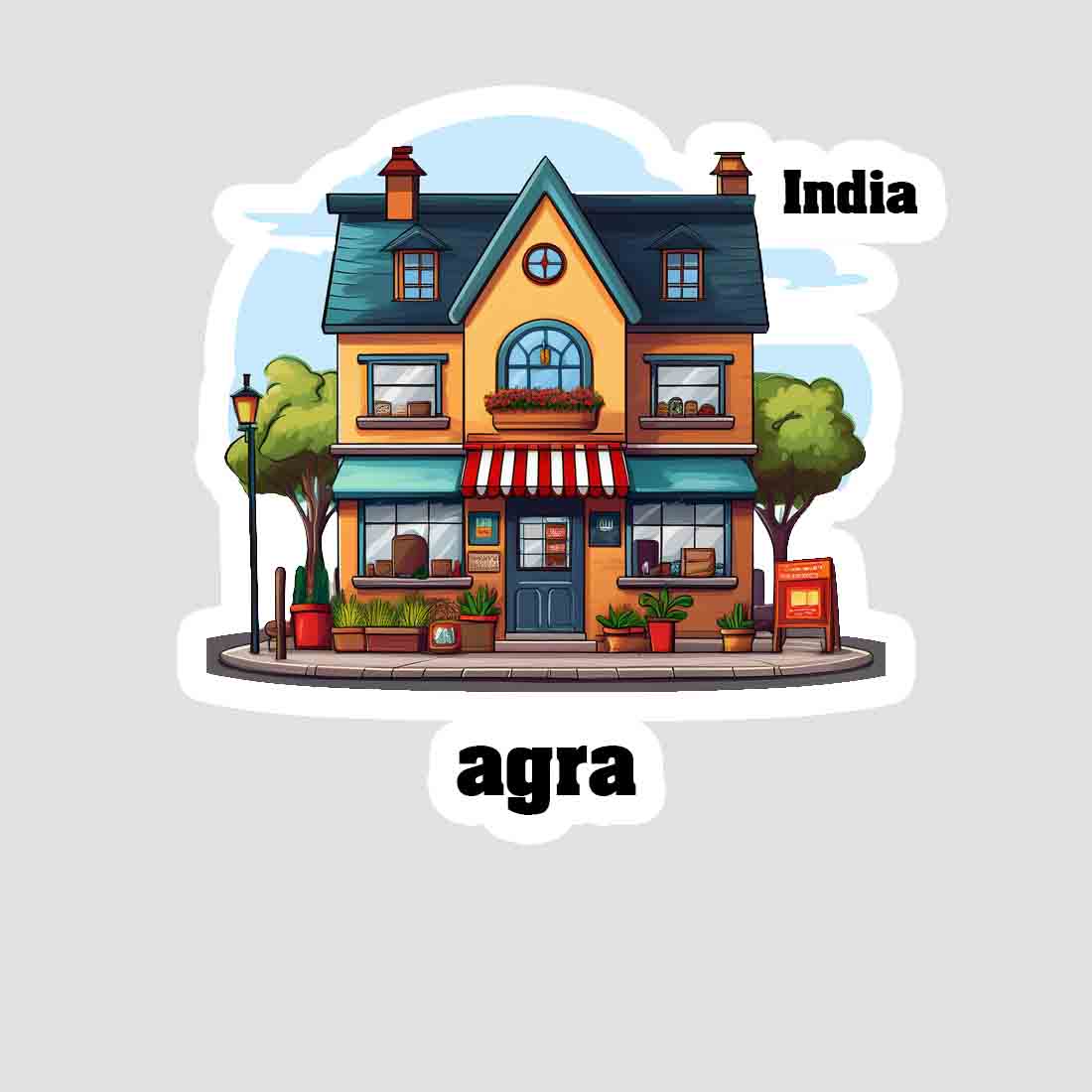Agra Sticker & Magnet | Home Town Souvenirs