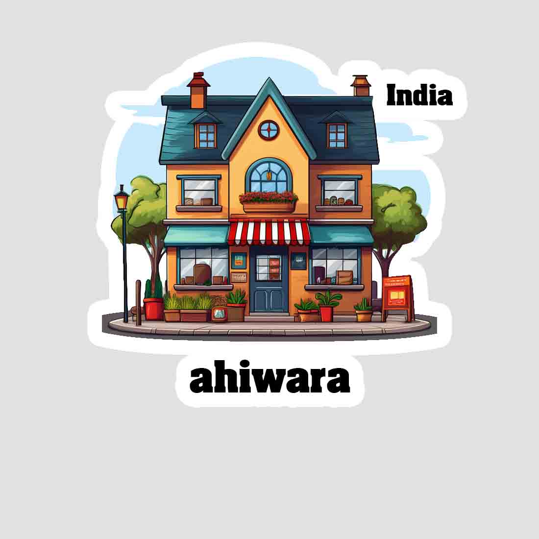 Ahiwara Sticker & Magnet | Home Town Souvenirs