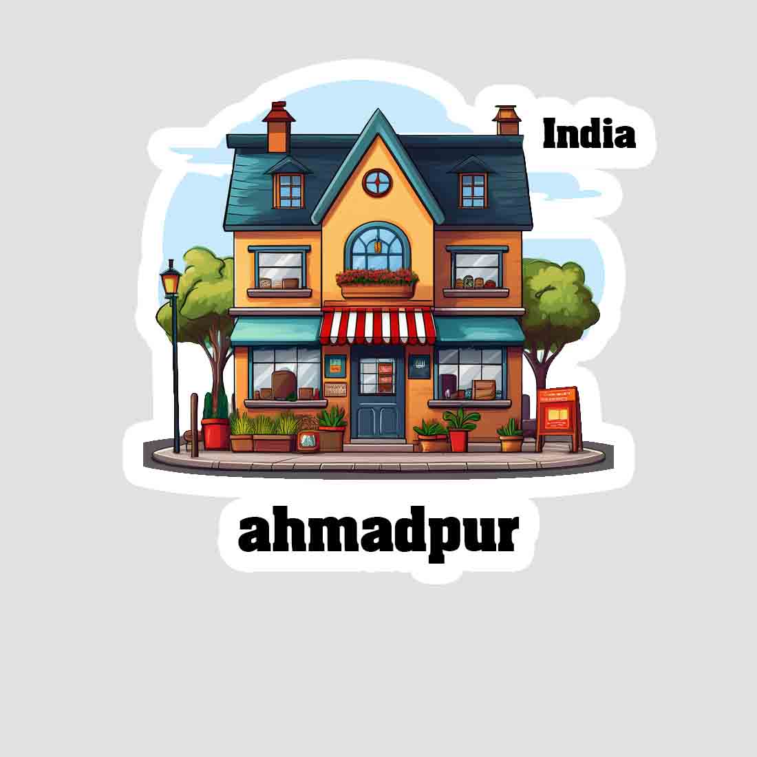Ahmadpur Sticker & Magnet | Home Town Souvenirs