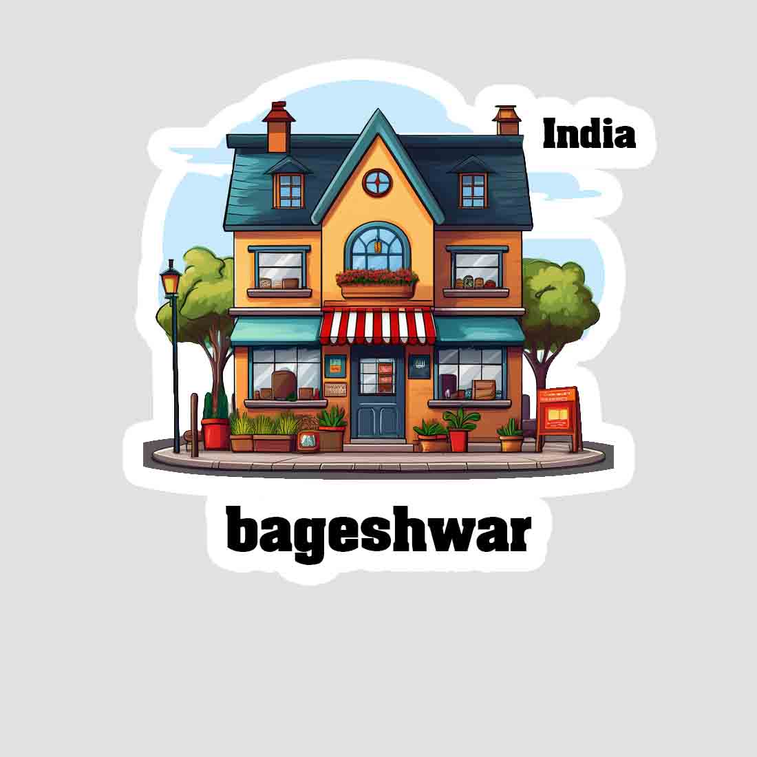 Bageshwar Sticker & Magnet | Home Town Souvenirs