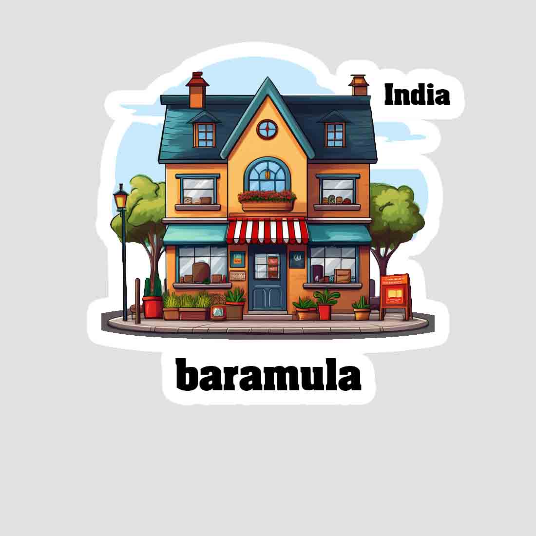 Baramula Sticker & Magnet | Home Town Souvenirs