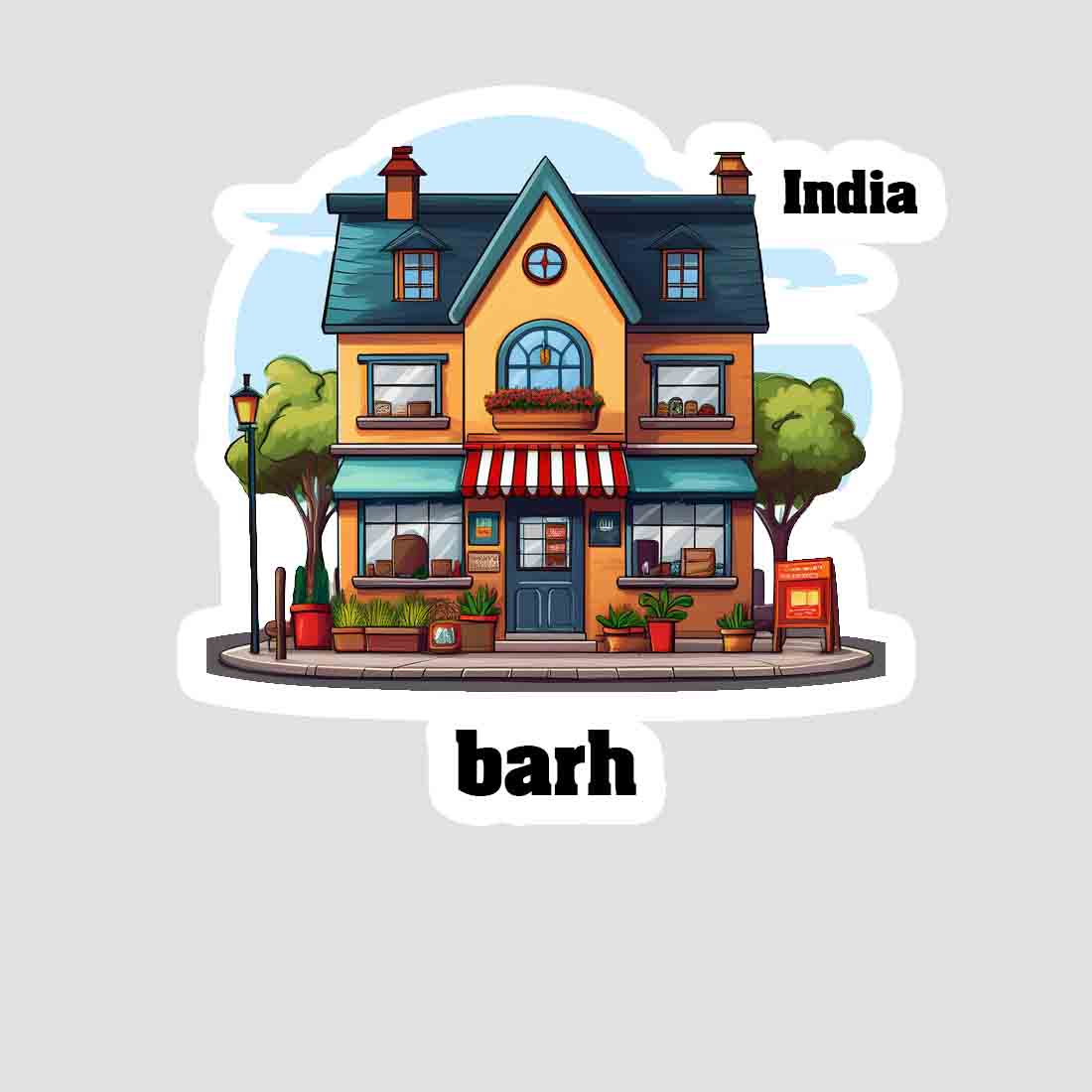 Barh Sticker & Magnet | Home Town Souvenirs