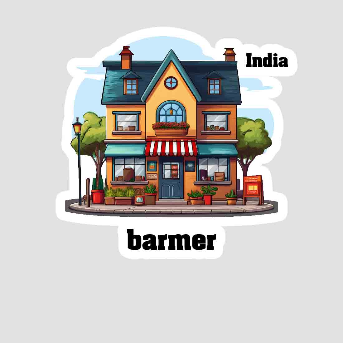Barmer Sticker & Magnet | Home Town Souvenirs