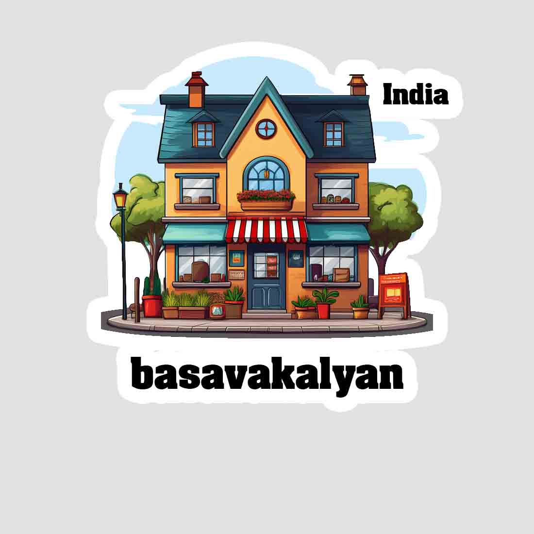 Basavakalyan Sticker & Magnet | Home Town Souvenirs
