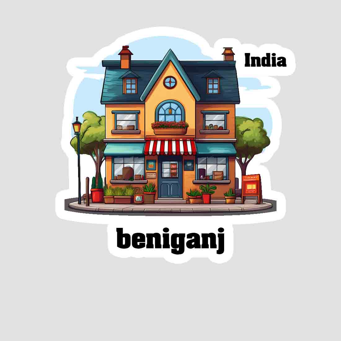 Beniganj Sticker & Magnet | Home Town Souvenirs