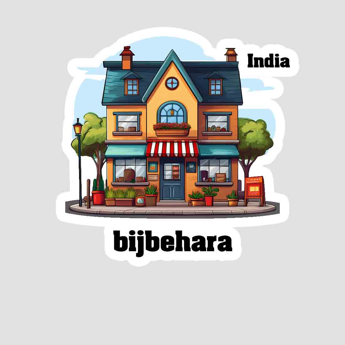 Bijbehara Sticker & Magnet | Home Town Souvenirs
