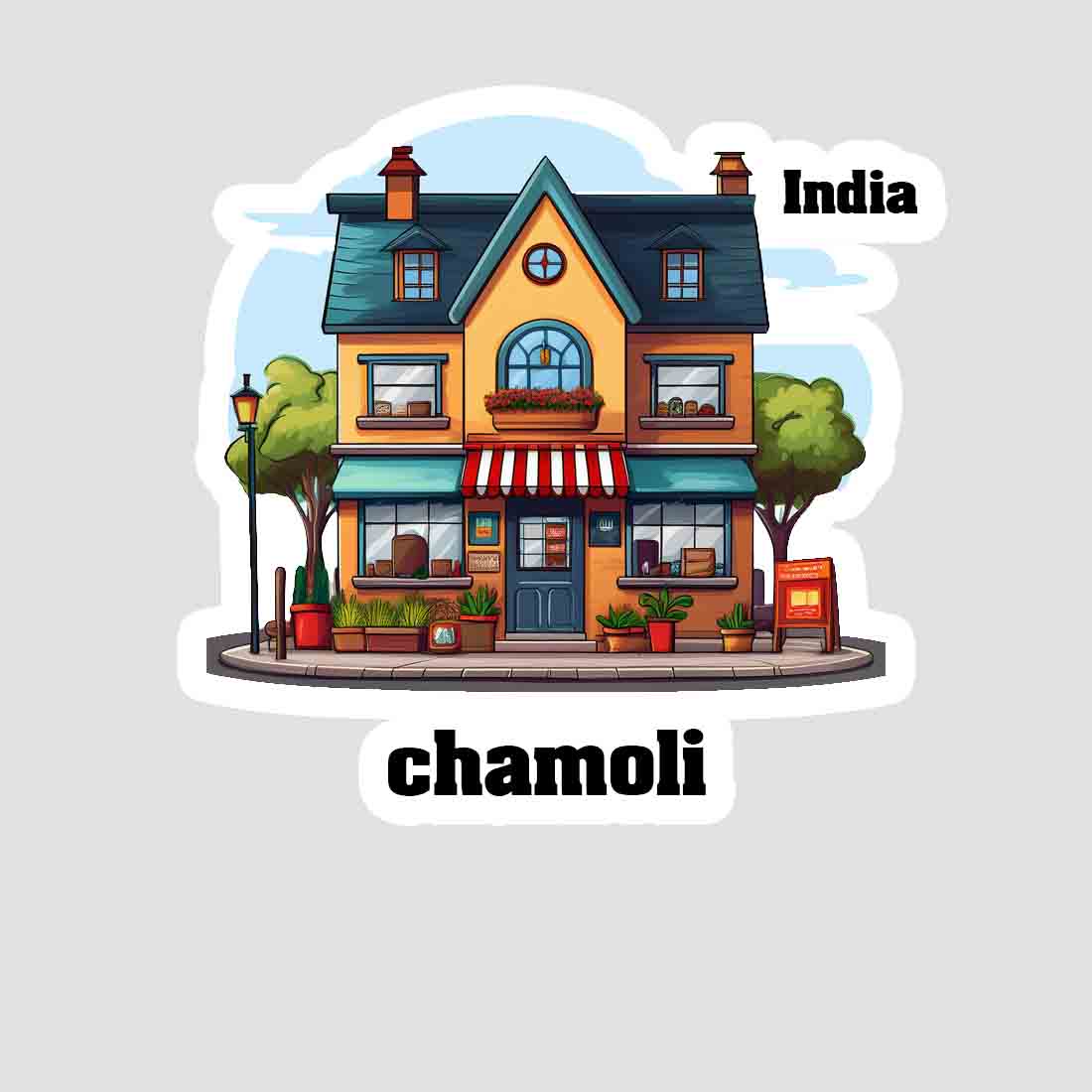 Chamoli Sticker & Magnet | Home Town Souvenirs