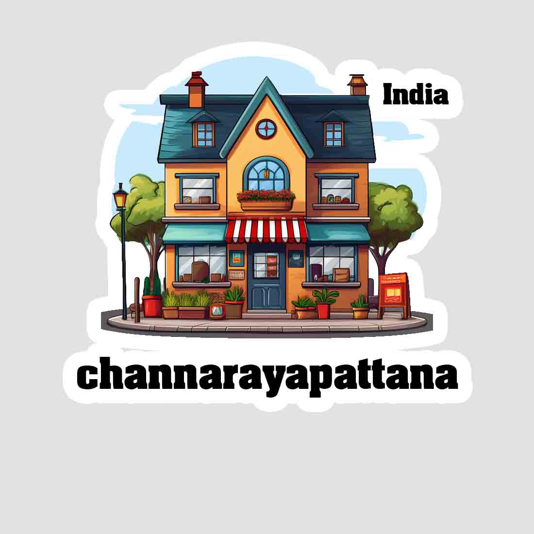 Channarayapattana Sticker & Magnet | Home Town Souvenirs