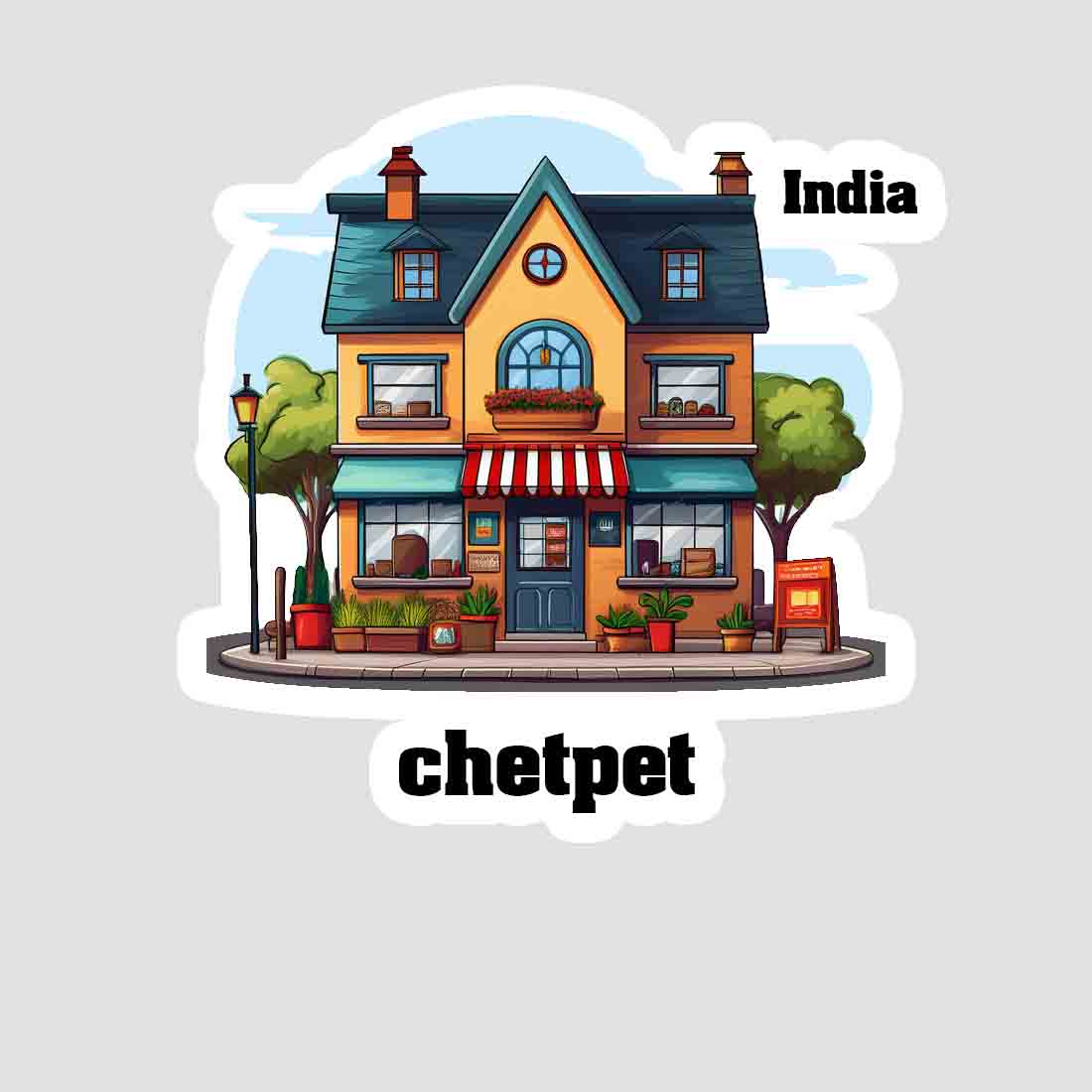 Chetpet Sticker & Magnet | Home Town Souvenirs
