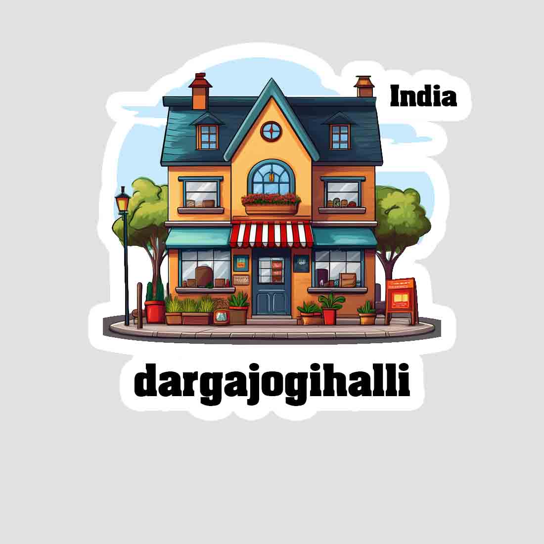 Dargajogihalli Sticker & Magnet | Home Town Souvenirs