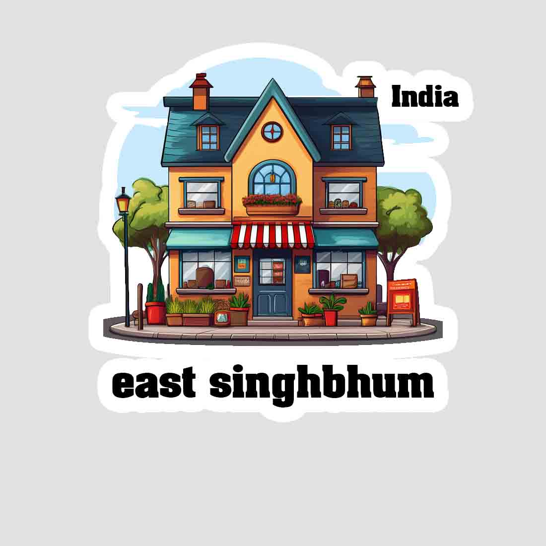 East Singhbhum Sticker & Magnet | Home Town Souvenirs