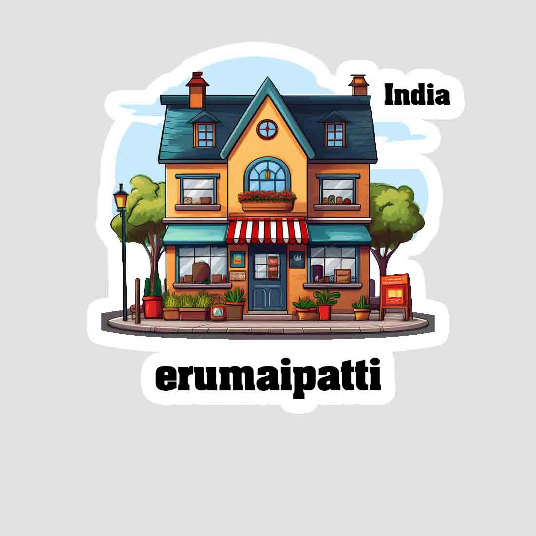 Erumaipatti Sticker & Magnet | Home Town Souvenirs