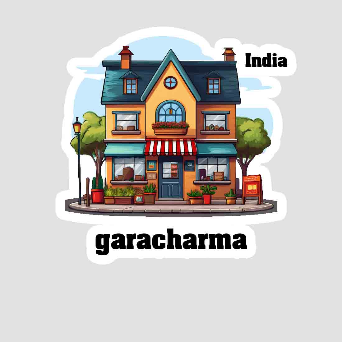 Garacharma Sticker & Magnet | Home Town Souvenirs