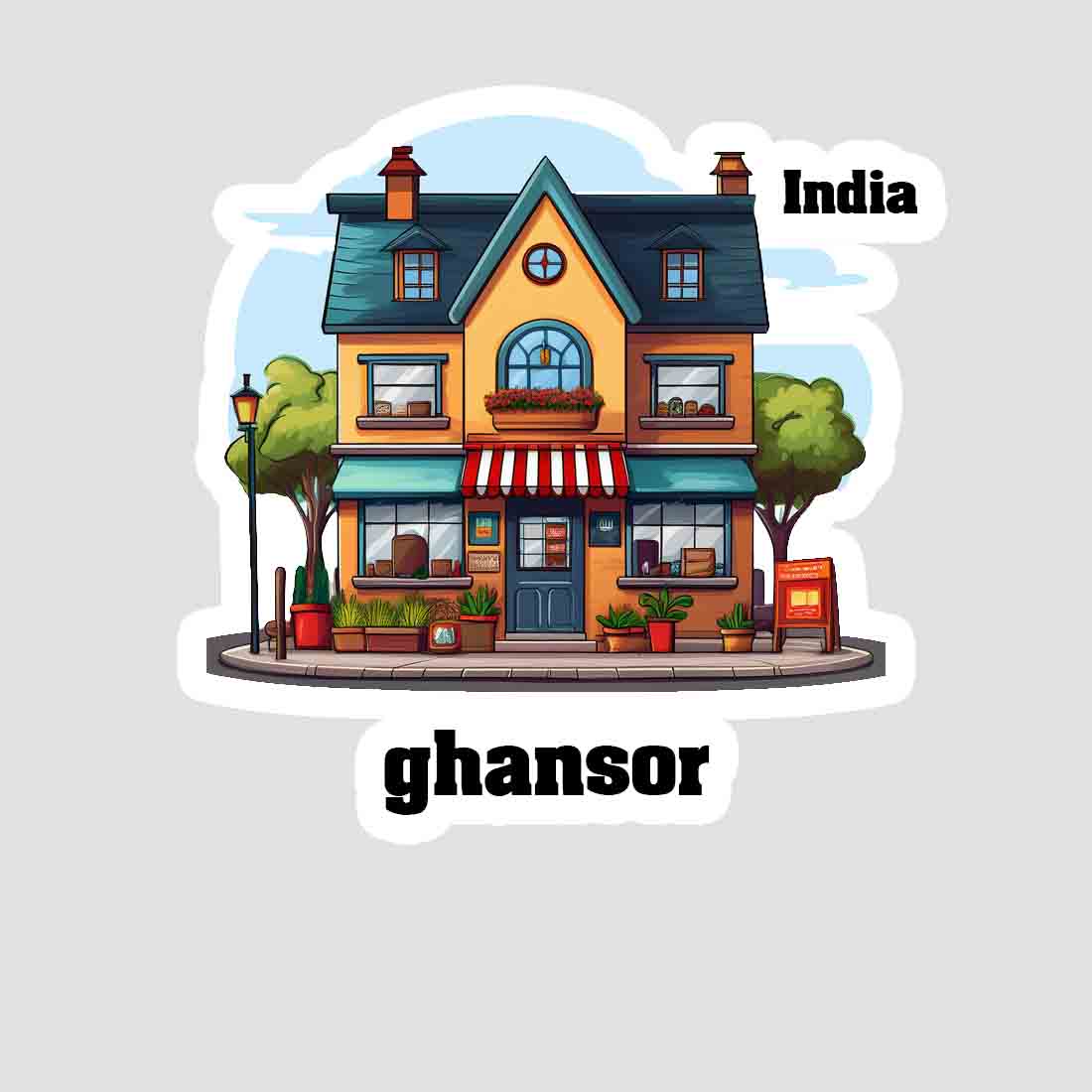 Ghansor Sticker & Magnet | Home Town Souvenirs