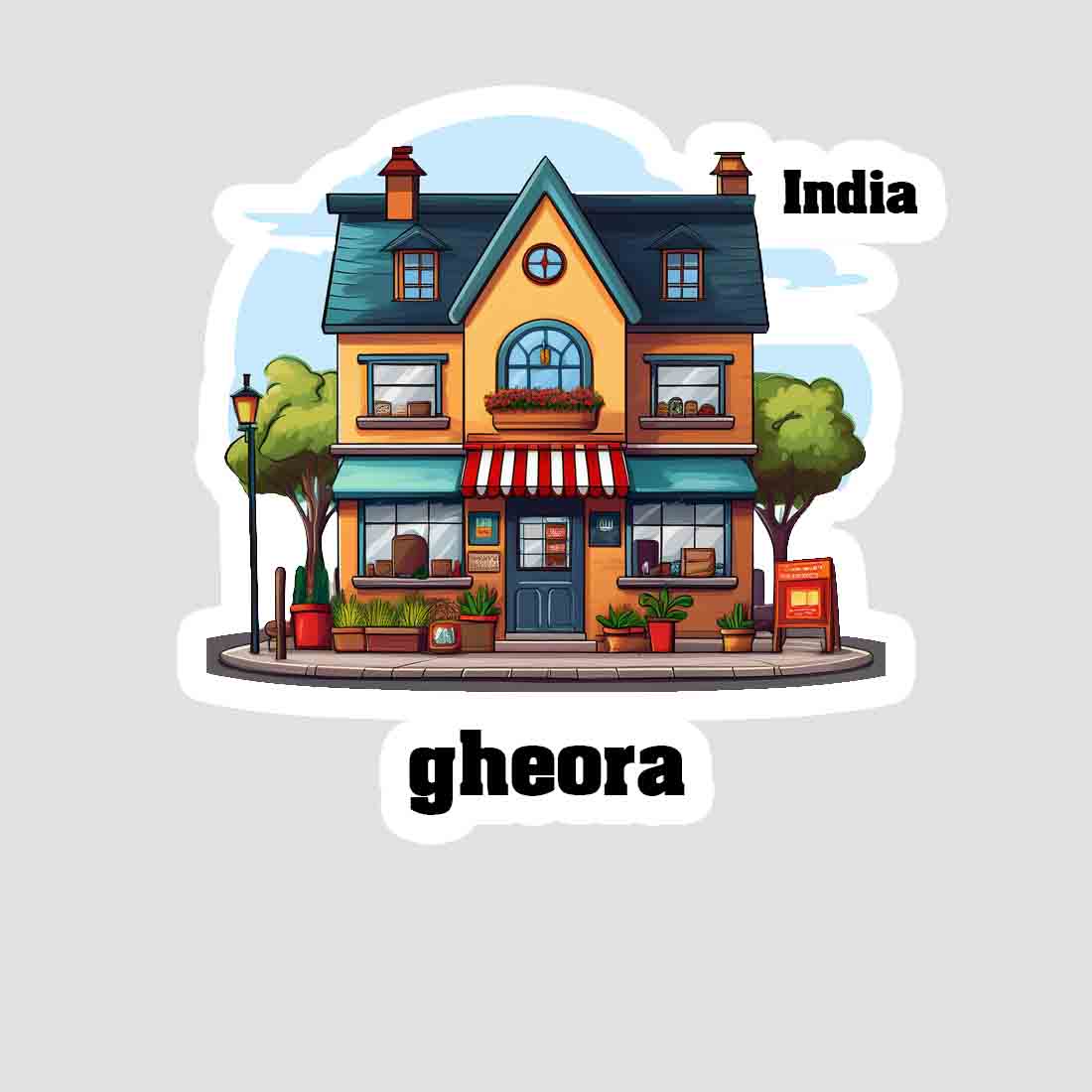 Gheora Sticker & Magnet | Home Town Souvenirs