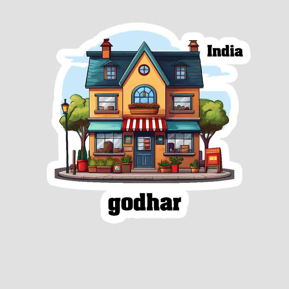 Godhar Sticker & Magnet | Home Town Souvenirs