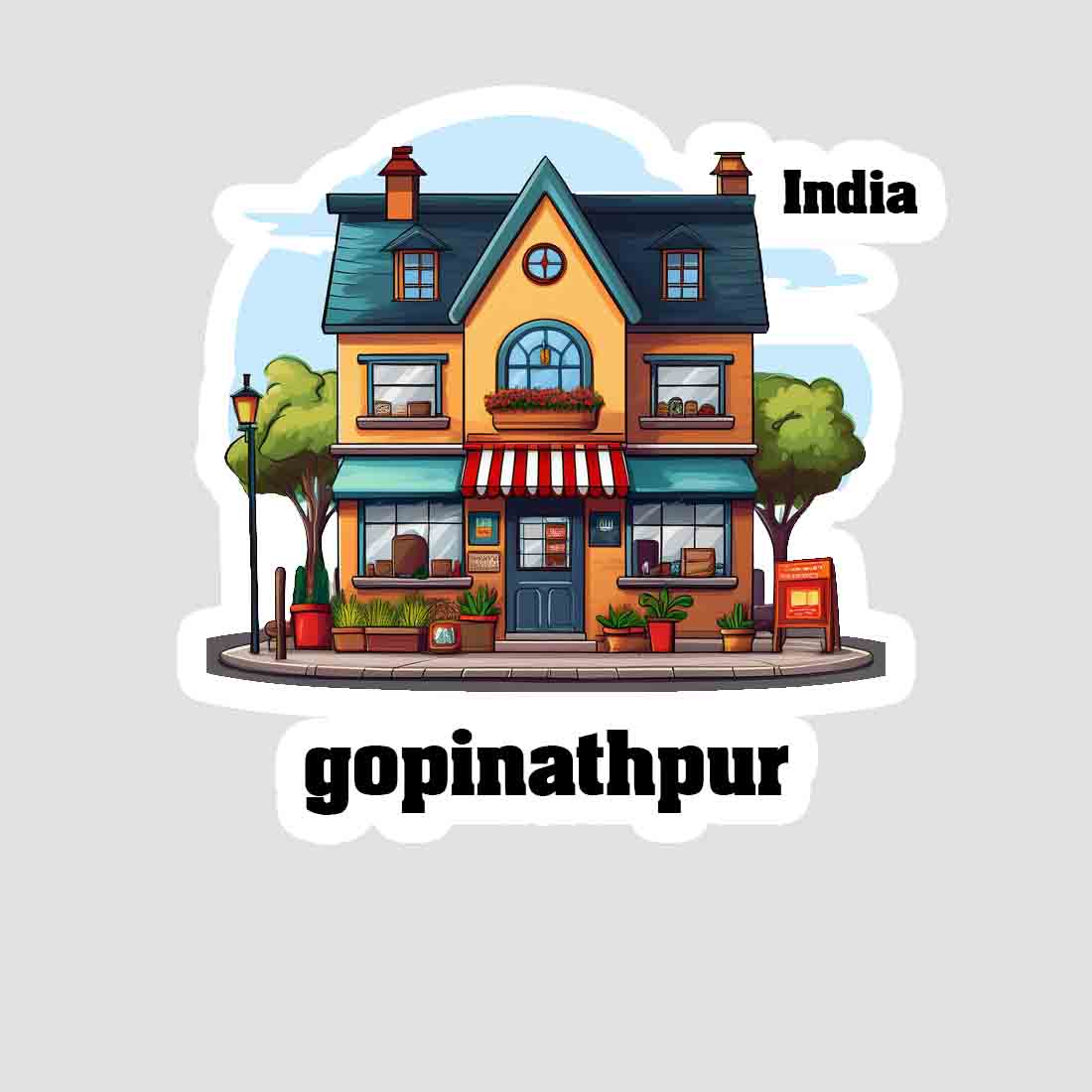 Gopinathpur Sticker & Magnet | Home Town Souvenirs