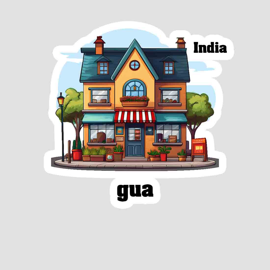 Gua Sticker & Magnet | Home Town Souvenirs