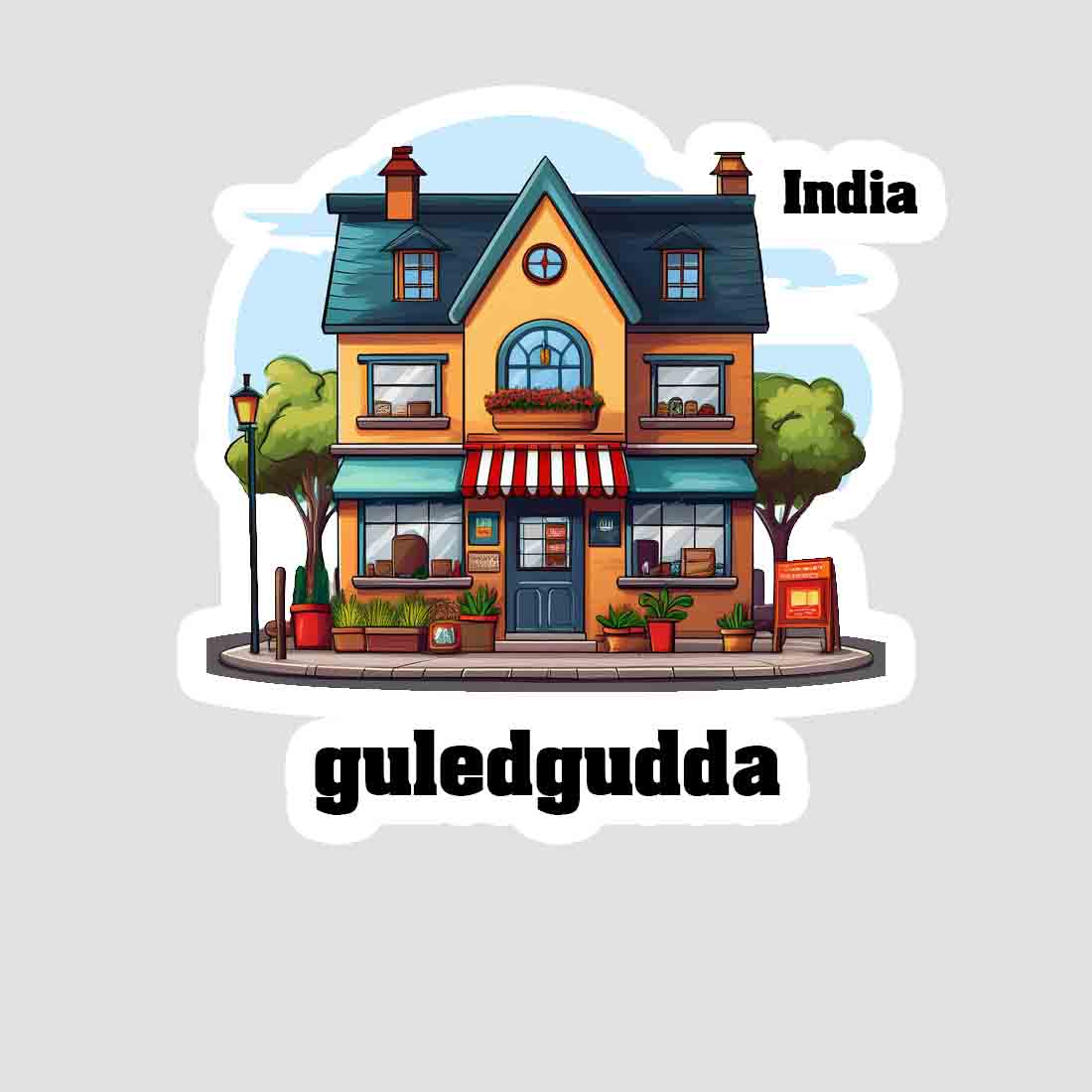 Guledgudda Sticker & Magnet | Home Town Souvenirs