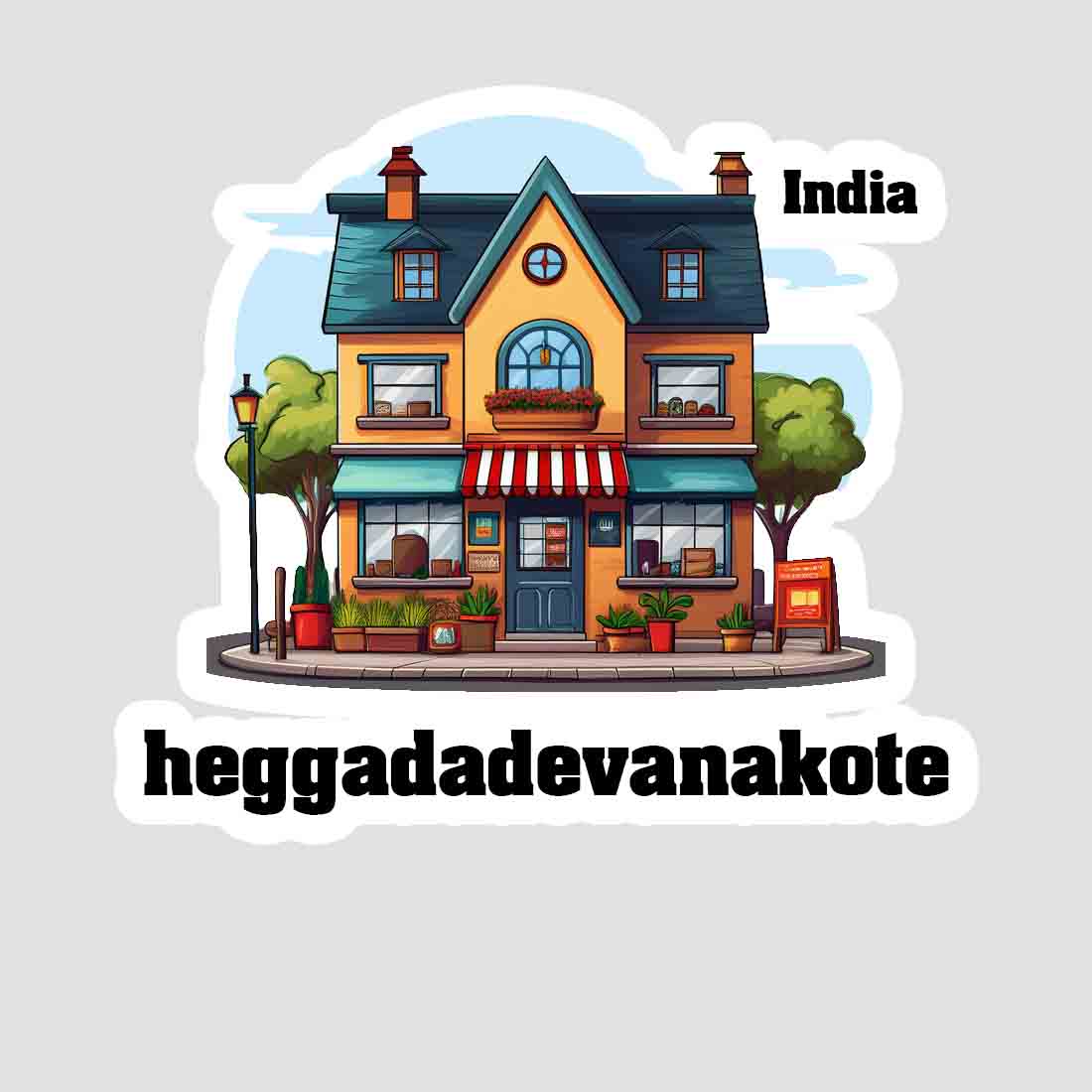 Heggadadevanakote Sticker & Magnet | Home Town Souvenirs