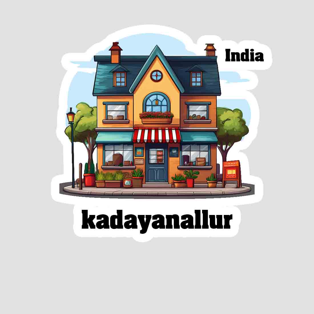 Kadayanallur Sticker & Magnet | Home Town Souvenirs