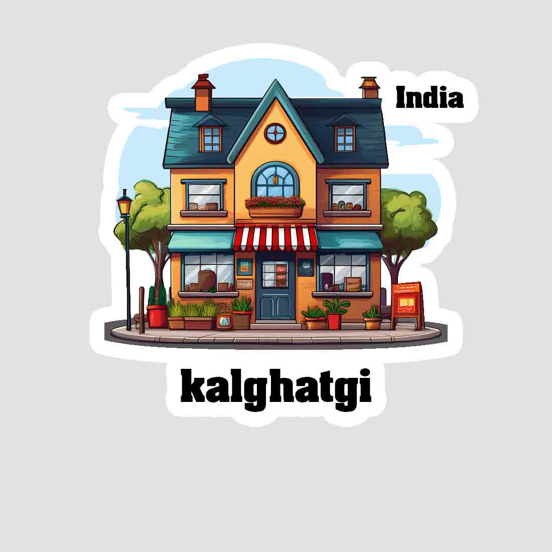 Kalghatgi Sticker & Magnet | Home Town Souvenirs
