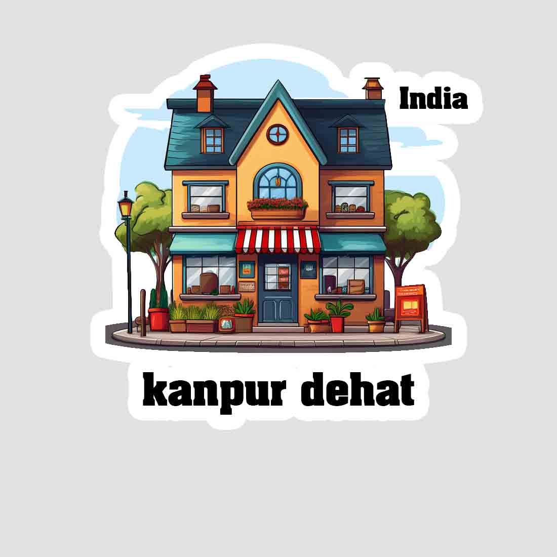 Kanpur Dehat Sticker & Magnet | Home Town Souvenirs
