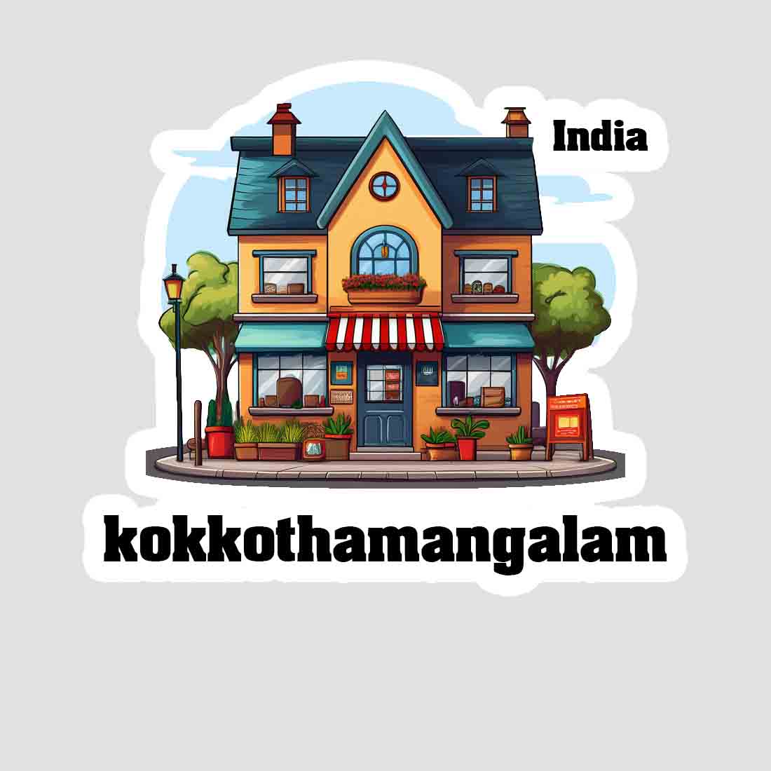 Kokkothamangalam Sticker & Magnet | Home Town Souvenirs