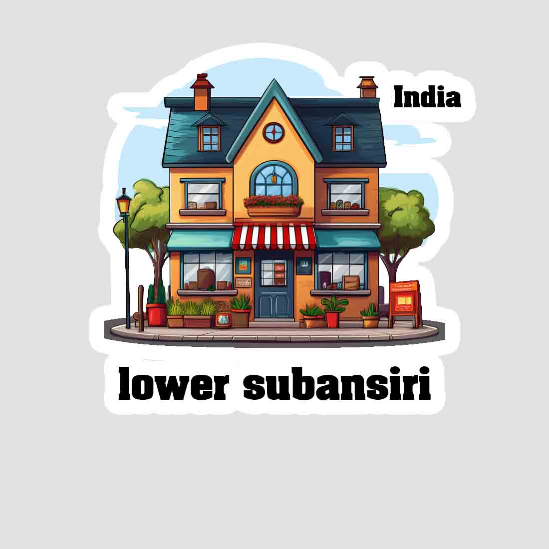 Lower Subansiri Sticker & Magnet | Home Town Souvenirs