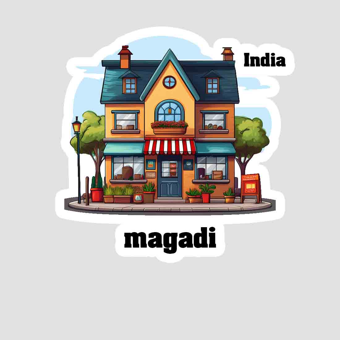 Magadi Sticker & Magnet | Home Town Souvenirs