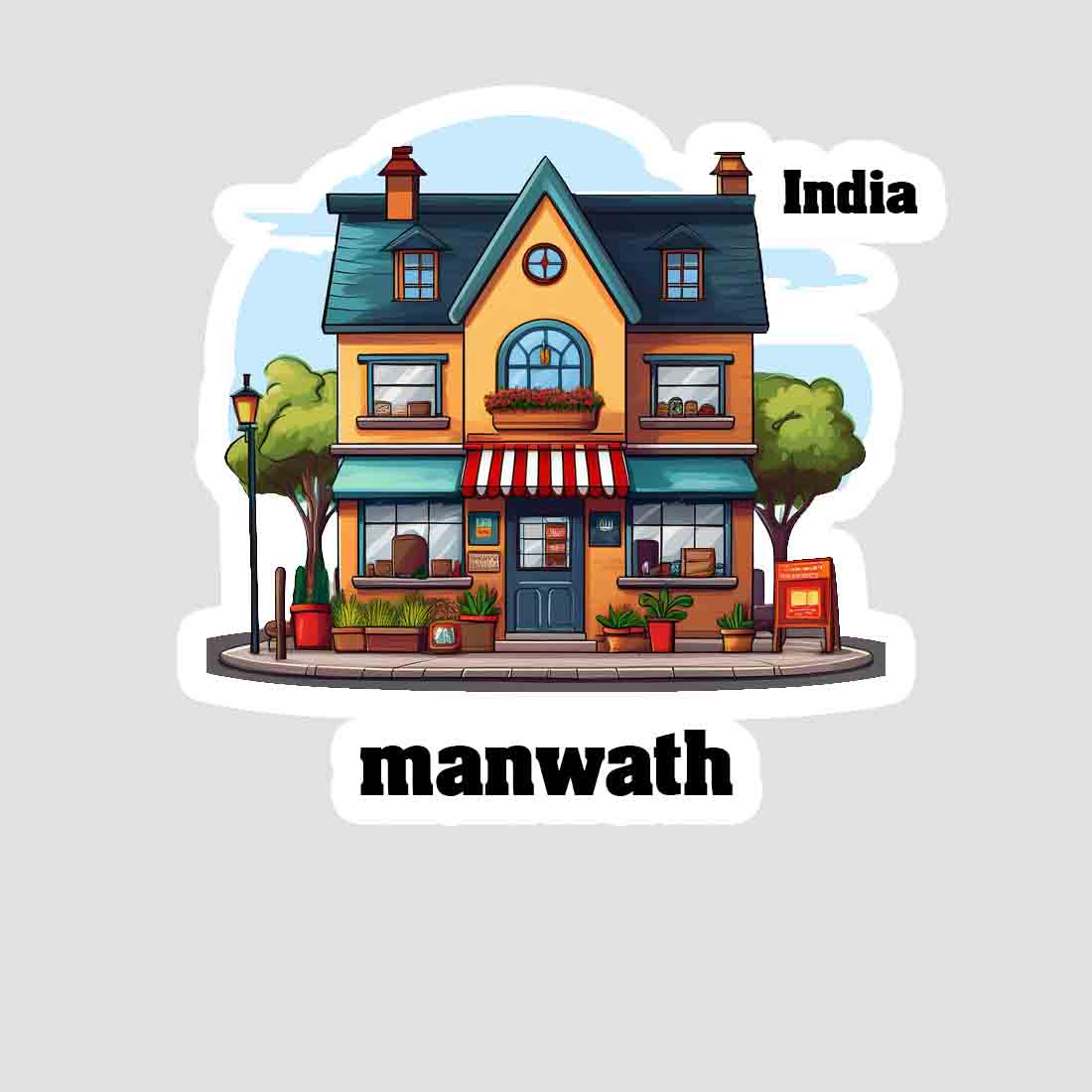 Manwath Sticker & Magnet | Home Town Souvenirs