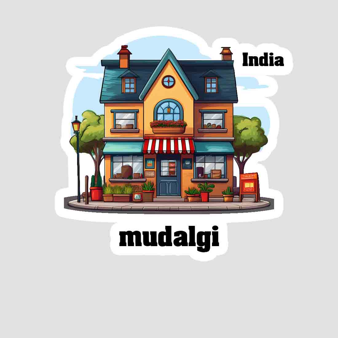 Mudalgi Sticker & Magnet | Home Town Souvenirs