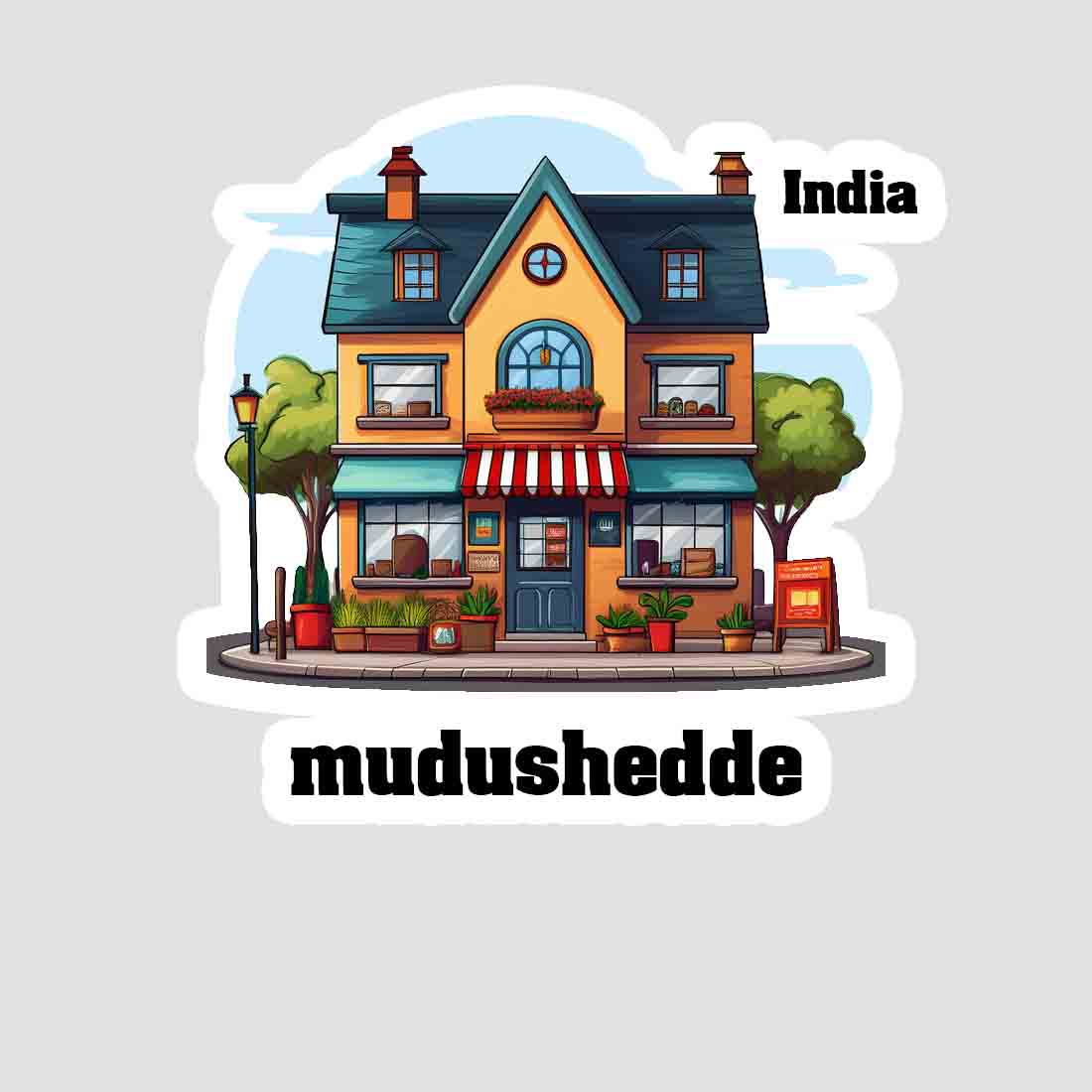 Mudushedde Sticker & Magnet | Home Town Souvenirs