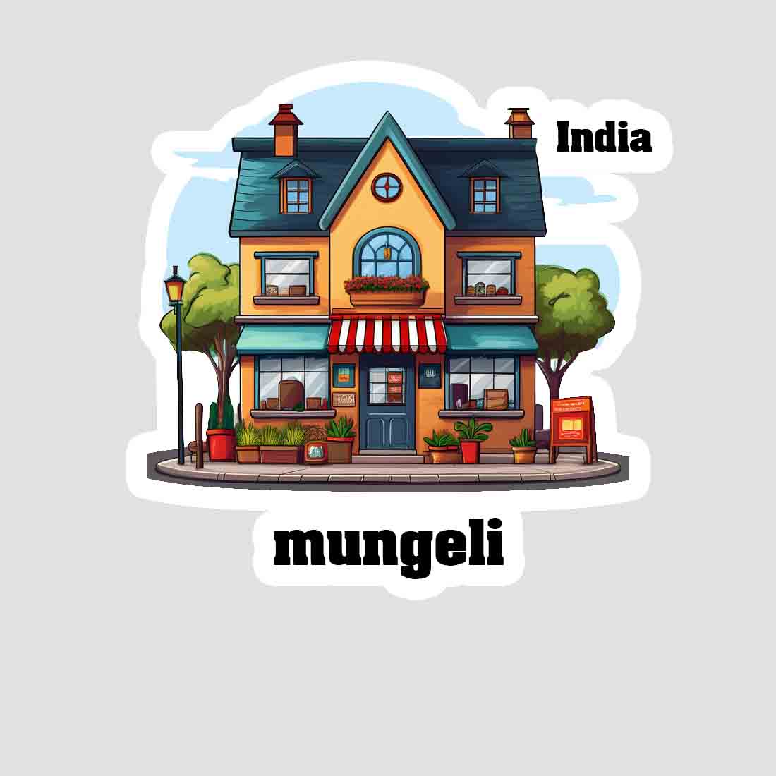 Mungeli Sticker & Magnet | Home Town Souvenirs