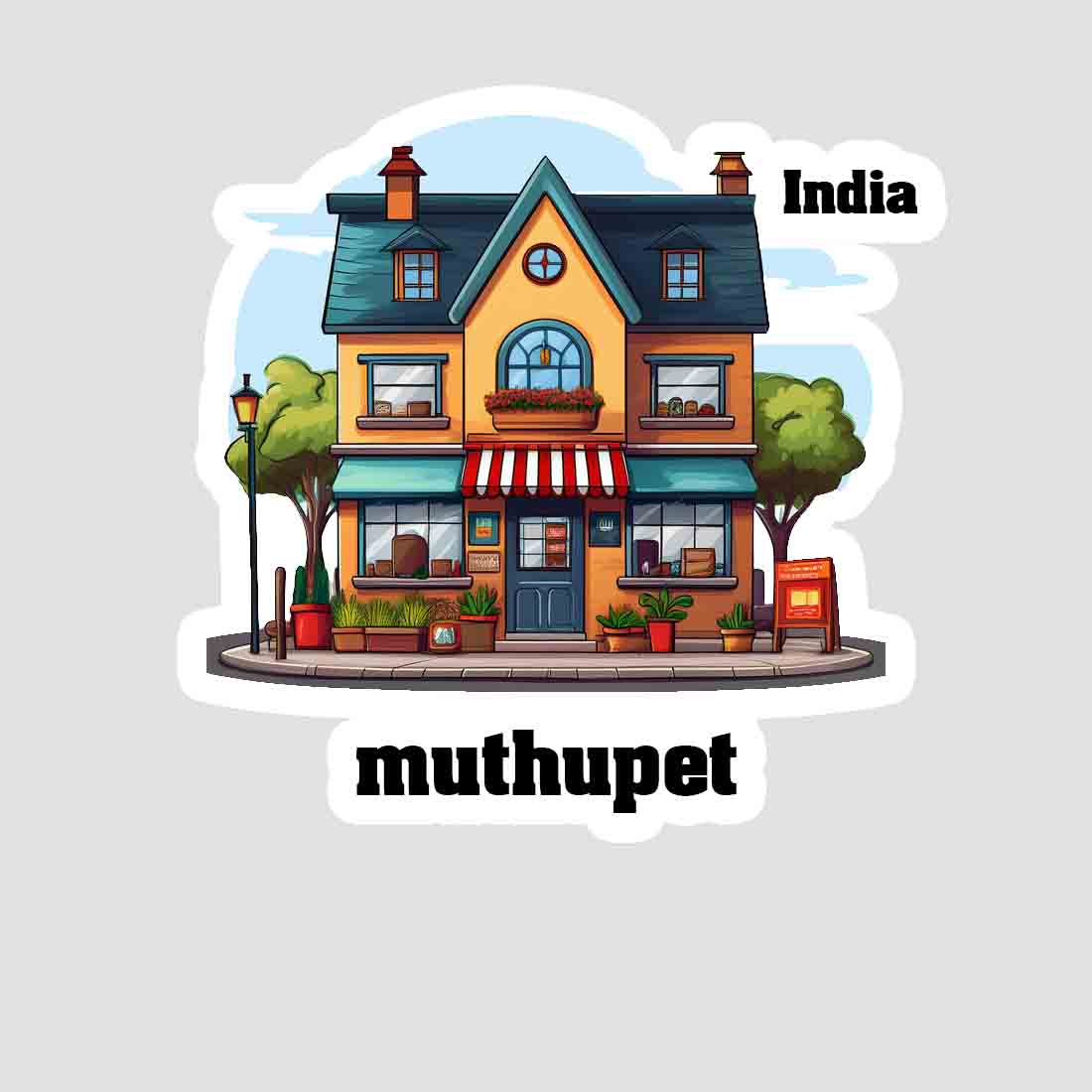 Muthupet Sticker & Magnet | Home Town Souvenirs
