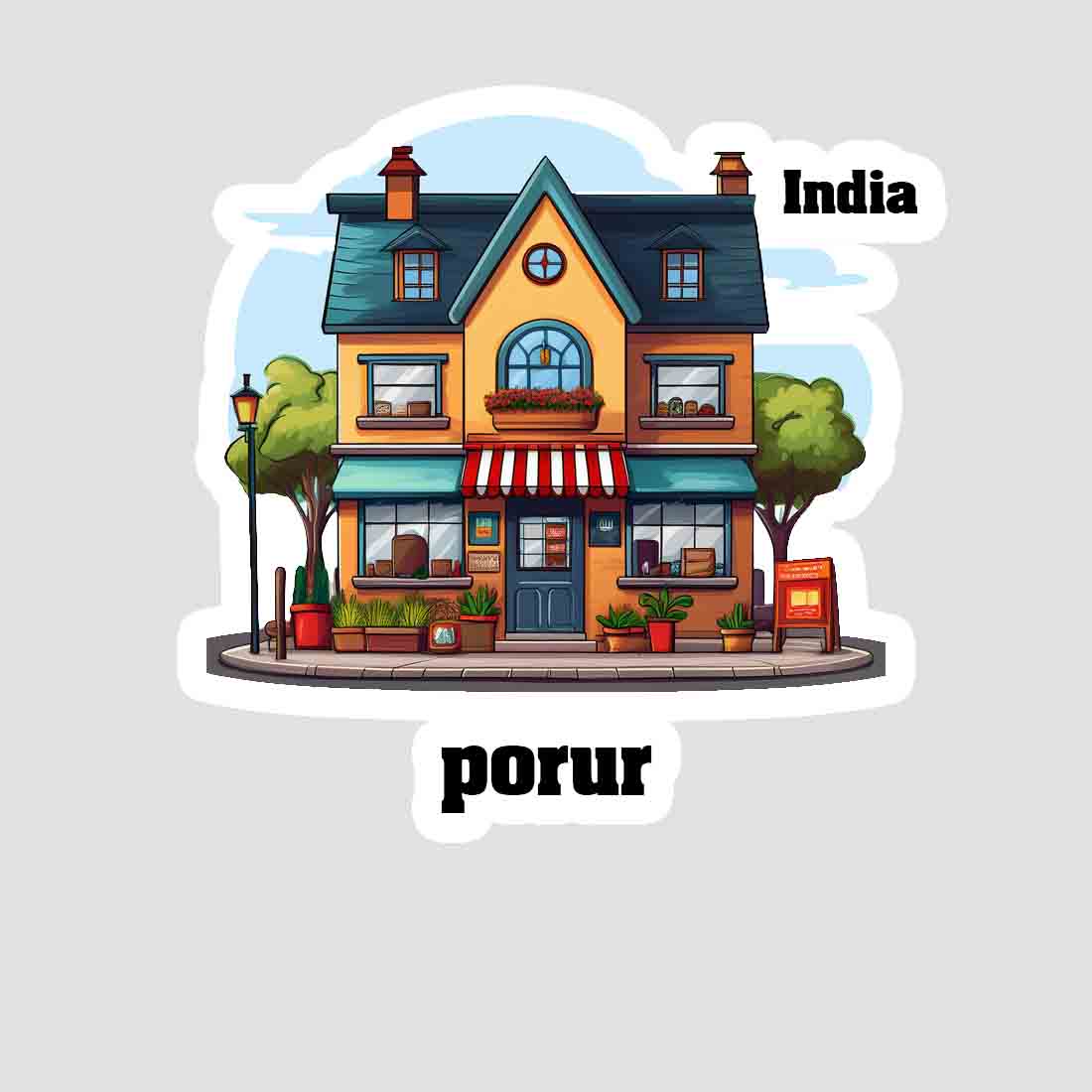 Porur Sticker & Magnet | Home Town Souvenirs
