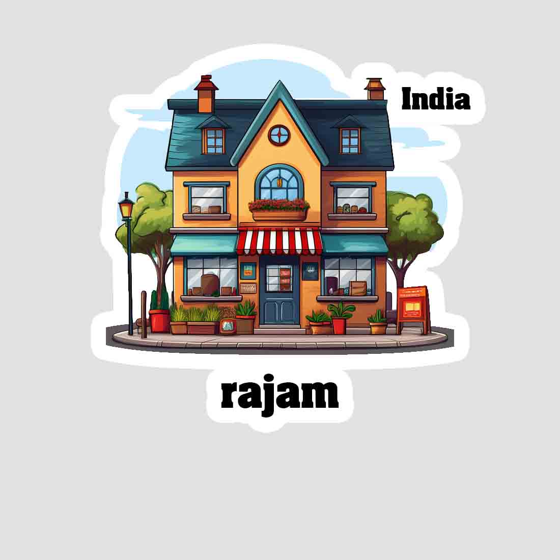 Rajam Sticker & Magnet | Home Town Souvenirs