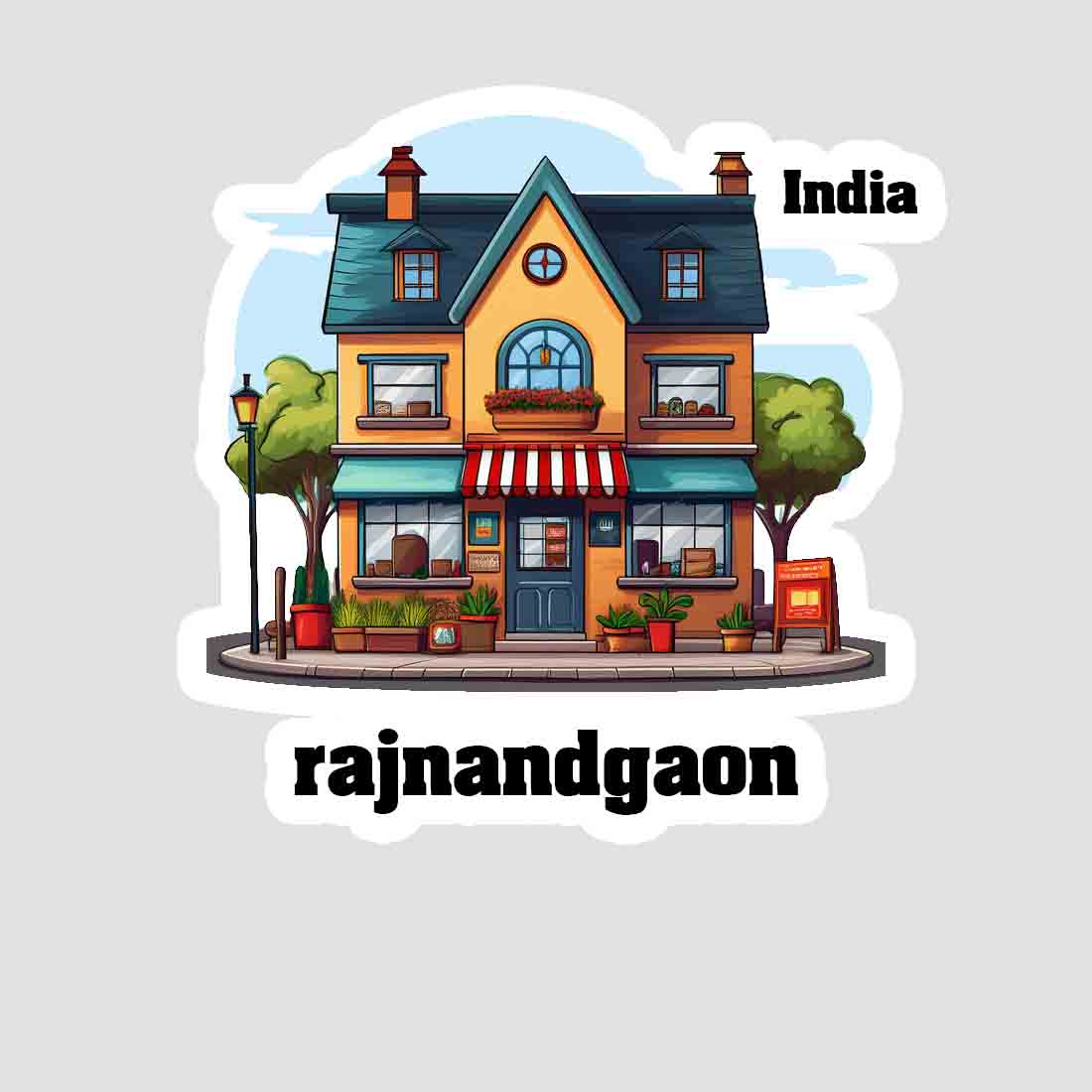 Rajnandgaon Sticker & Magnet | Home Town Souvenirs