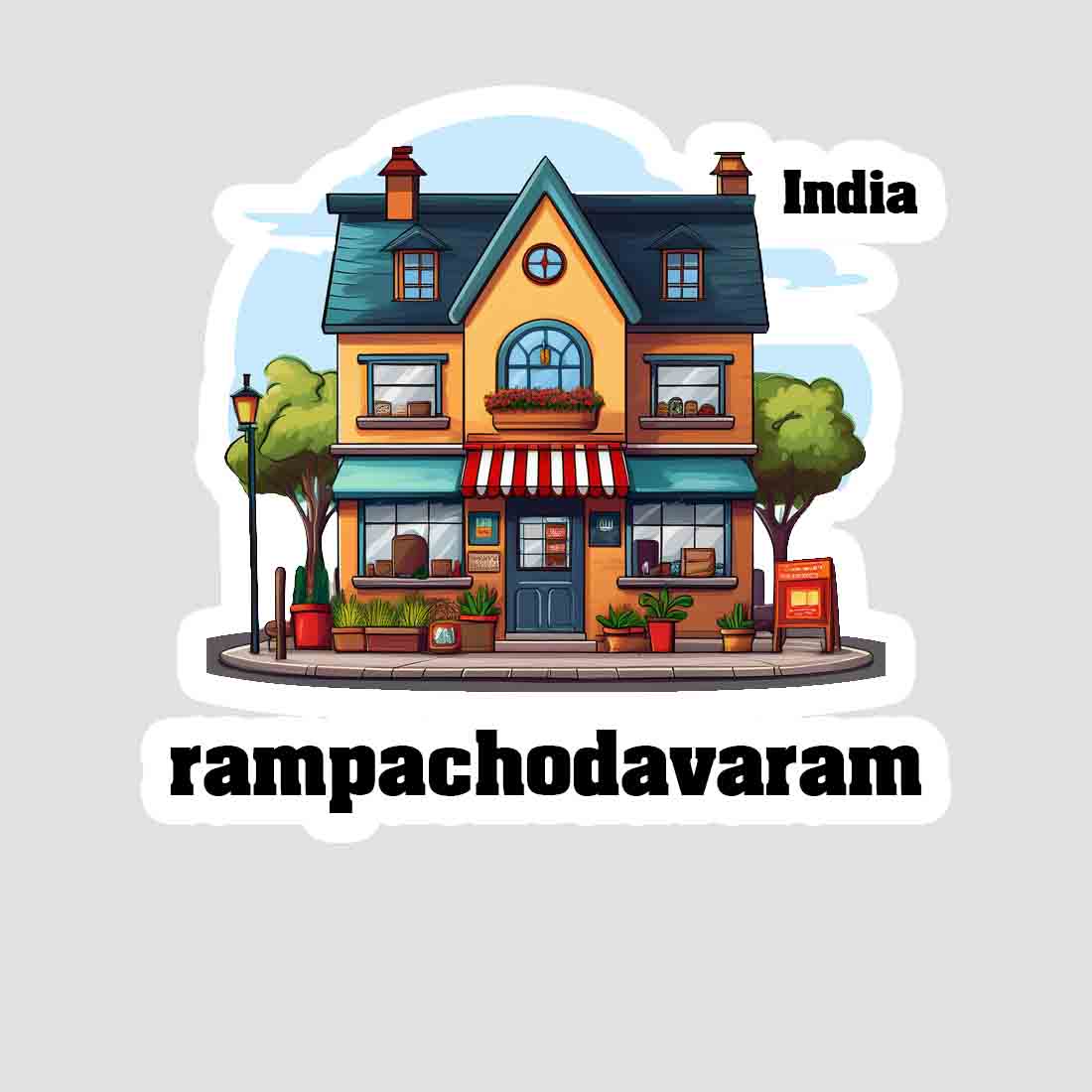 Rampachodavaram Sticker & Magnet | Home Town Souvenirs