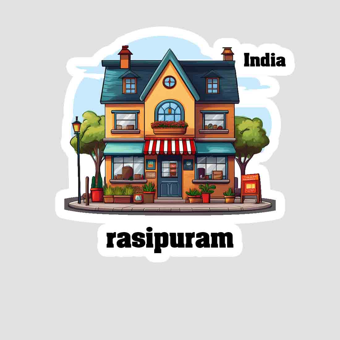 Rasipuram Sticker & Magnet | Home Town Souvenirs