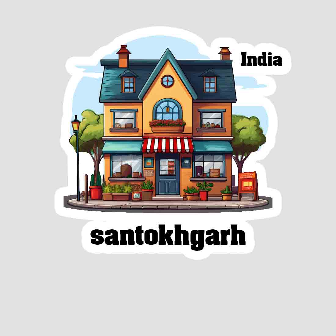 Santokhgarh Sticker & Magnet | Home Town Souvenirs