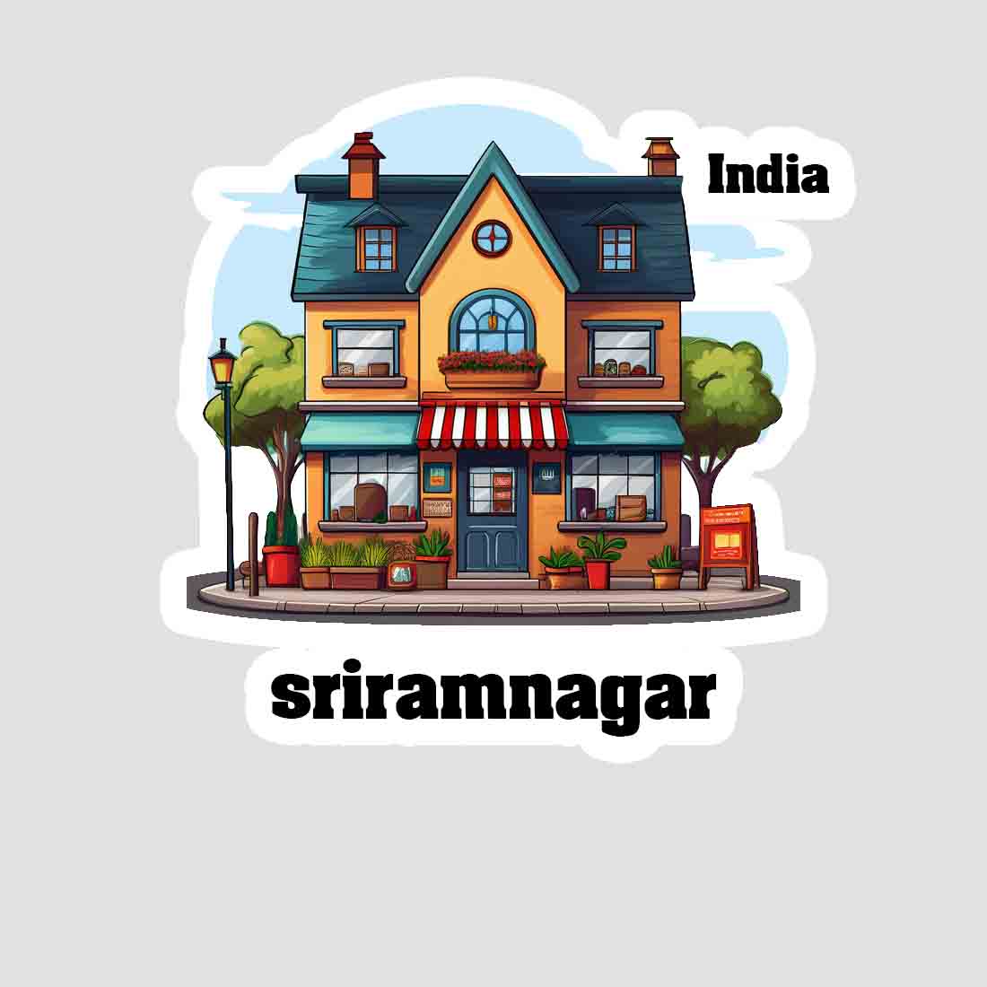 Sriramnagar Sticker & Magnet | Home Town Souvenirs