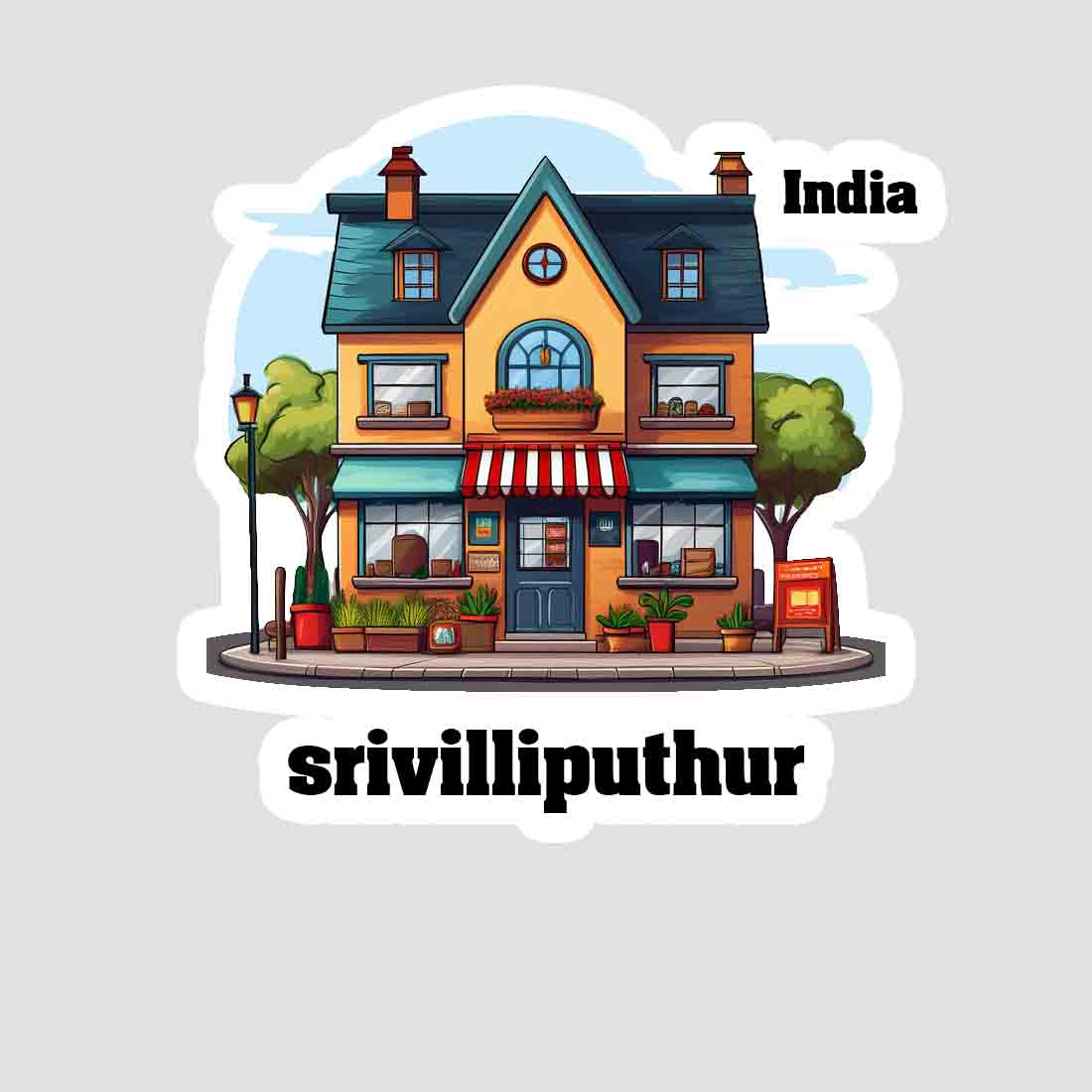 Srivilliputhur Sticker & Magnet | Home Town Souvenirs