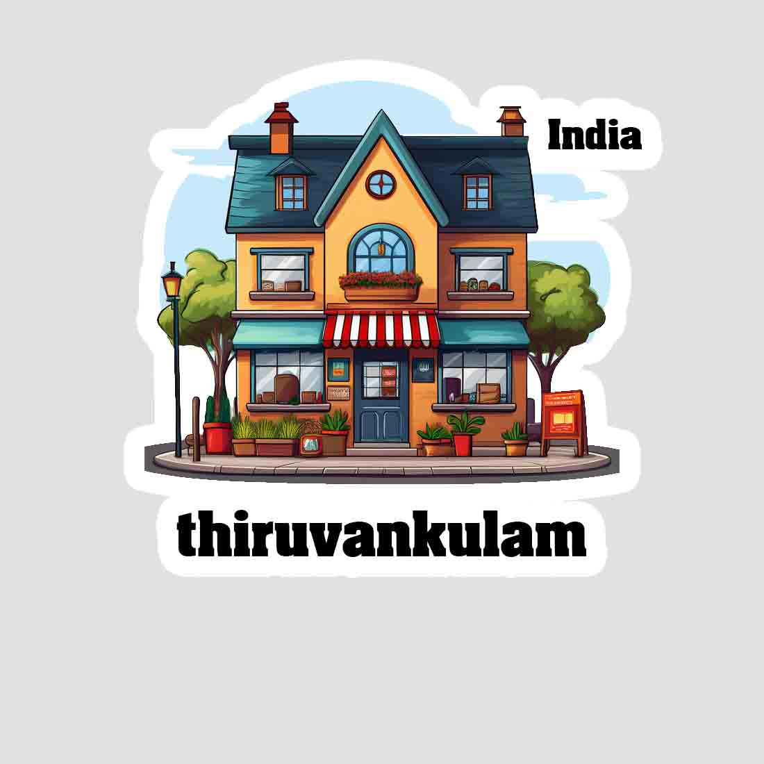 Thiruvankulam Sticker & Magnet | Home Town Souvenirs
