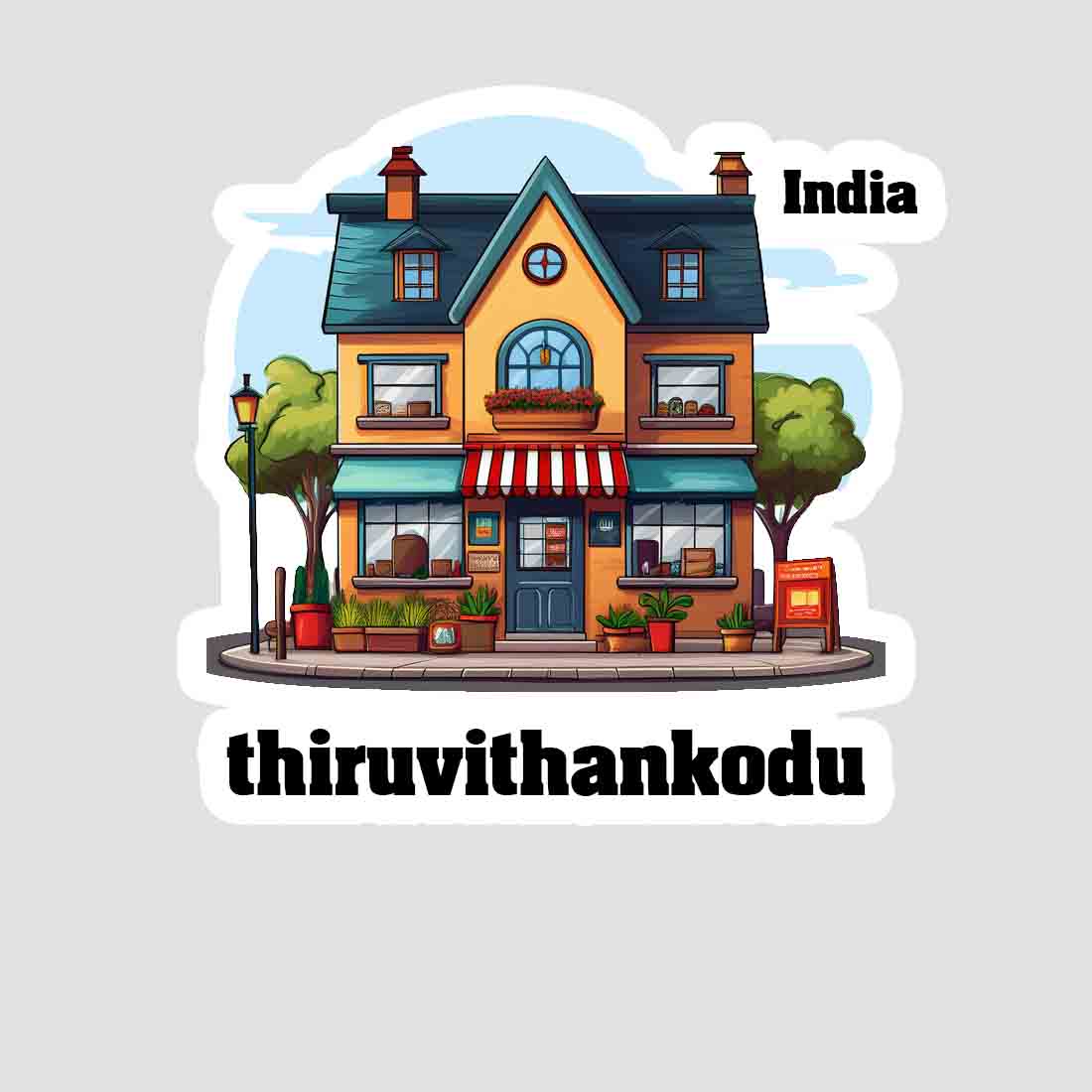 Thiruvithankodu Sticker & Magnet | Home Town Souvenirs