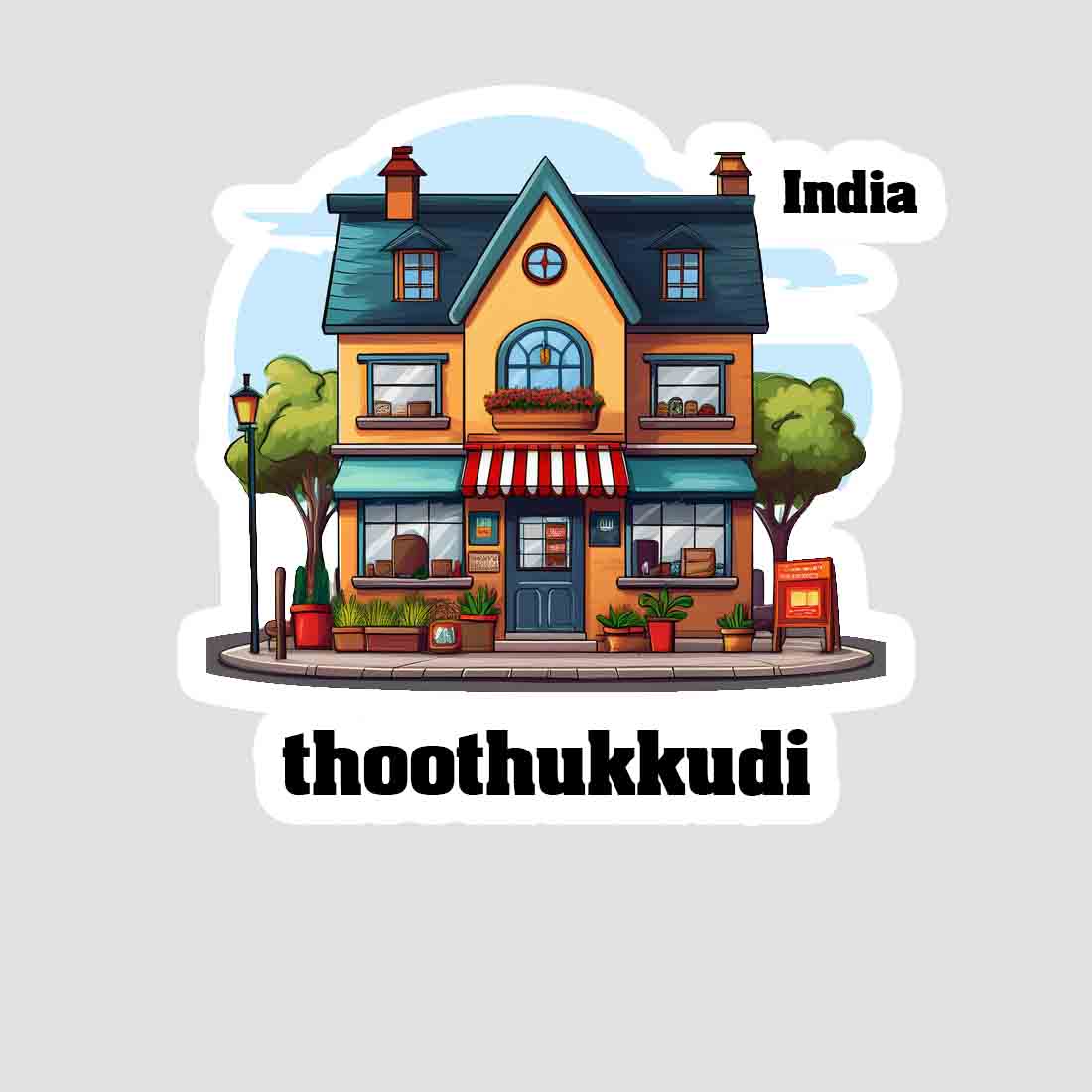 Thoothukkudi Sticker & Magnet | Home Town Souvenirs