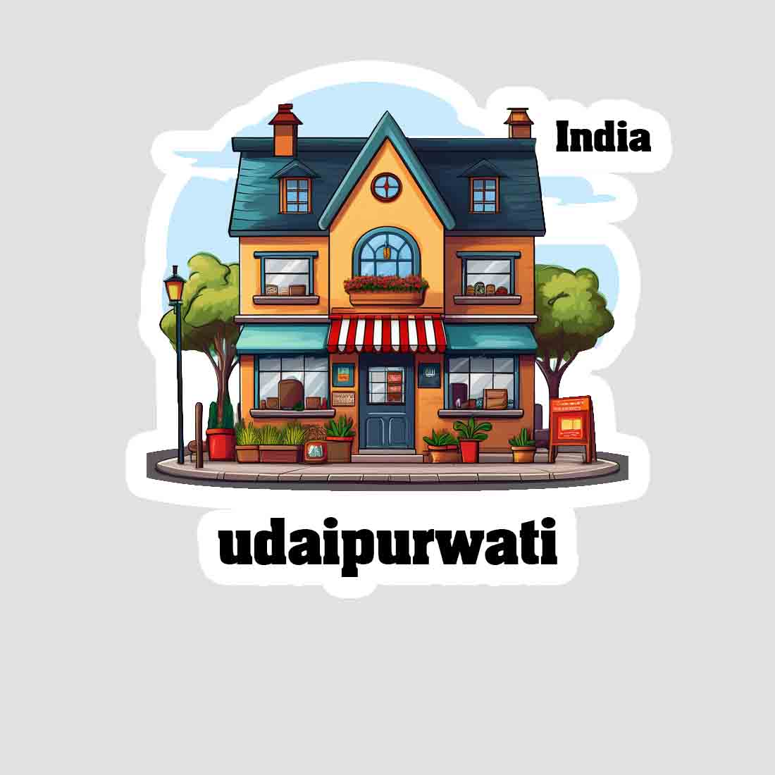 Udaipurwati Sticker & Magnet | Home Town Souvenirs