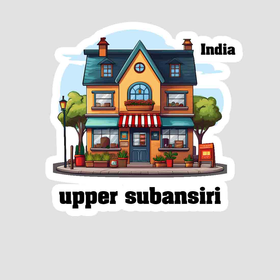 Upper Subansiri Sticker & Magnet | Home Town Souvenirs